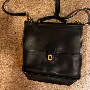 Black vintage coach purse